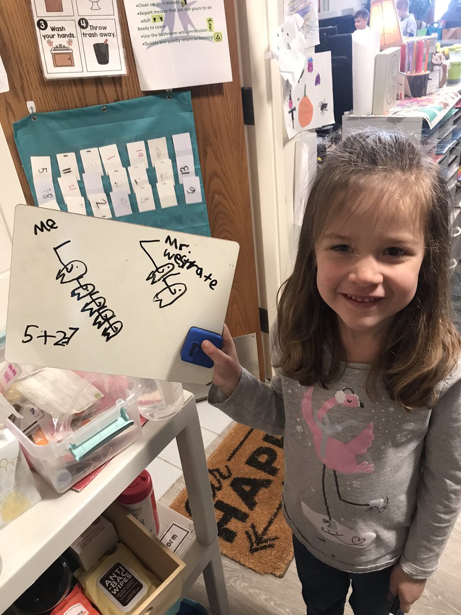 “I caught 5 fish and @Principal_NHWO caught 2, how many do we have altogether?” 😄