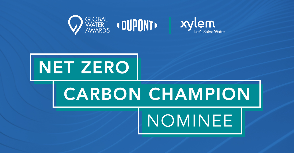 Xylem's tweet photo. 1/6 Xylem has been nominated as a @WaterIntel #NetZero Carbon Champion – recognizing those who have done the most to help customers reduce carbon emissions in 2021. https://t.co/5UPfmUw6iC 
#GlobalWaterAwards https://t.co/XYXHZGvkhm