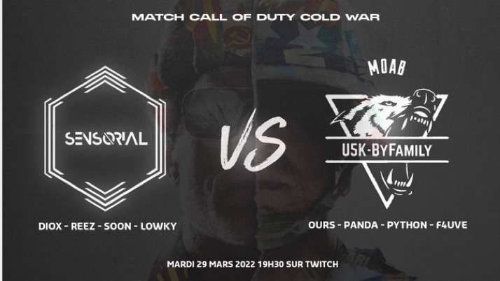 TeamSensorial's tweet photo. Bonjour La team Sensorial et ravis de vous annoncer leur premier match avec leurs nouveaux joueurs et surtout nouveaux roster 
Ce match aura pour but d'être gagner mais aussi de s'entraîner nous remercions la team U5KByFamily d'avoir accepté 
Le match sera diffusé sur Twitch 🔥 https://t.co/E39FKMzqJv