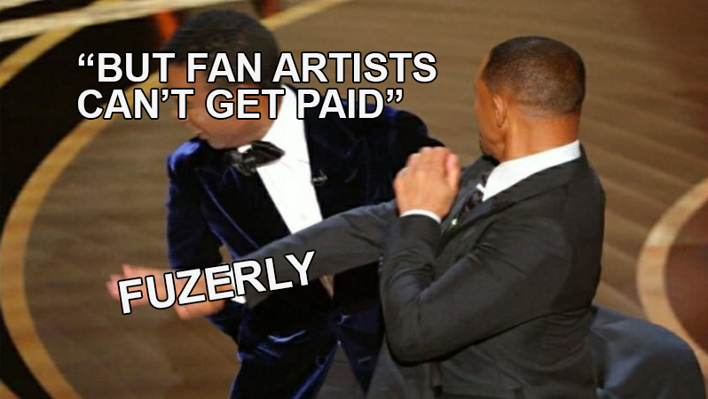 fuzerly's tweet photo. Fuzerly enables #FanArtists to:

•Create #FanArt of their favorite brands &amp; talent in the form of #NFTs
•Earn revenue from their digital collectible NFT artwork through initial sales &amp; secondary market. 

More info soon!
#NFT #Web3 #PopCulture #VisualArtist https://t.co/uiA4Lqloe7