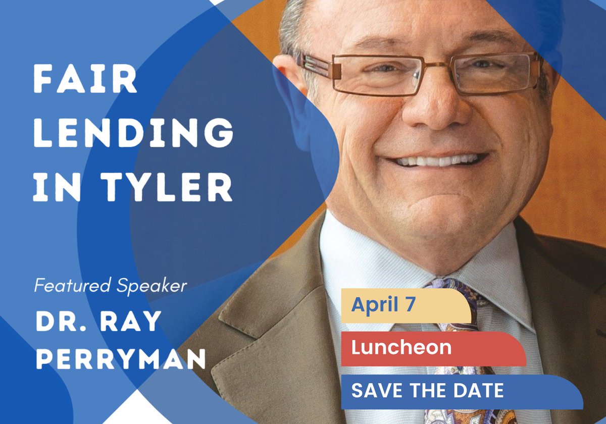 etxhumanneeds's tweet photo. Join ETHNN on 4.7.22, 11AM-1PM, at TJC-West Campus for a free luncheon: Fair Lending in Tyler will focus on the economic health of Tyler area businesses, government entities, and Tyler citizens of all economic levels. Registration DEADLINE is April 1, https://t.co/4ouJtxMPJW https://t.co/aTtzQKUaq5