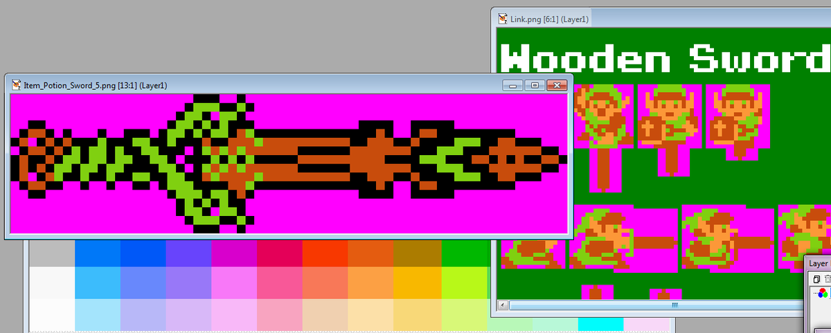 TomuCat82's tweet photo. I may have overdone it with the starting sword 😅
#Link #Zelda #Sword #Unity3d #Nes #GameDev #Indiedev #TheLegendOfZelda #PixelArt #Nintendo https://t.co/ljy9PNkHaD