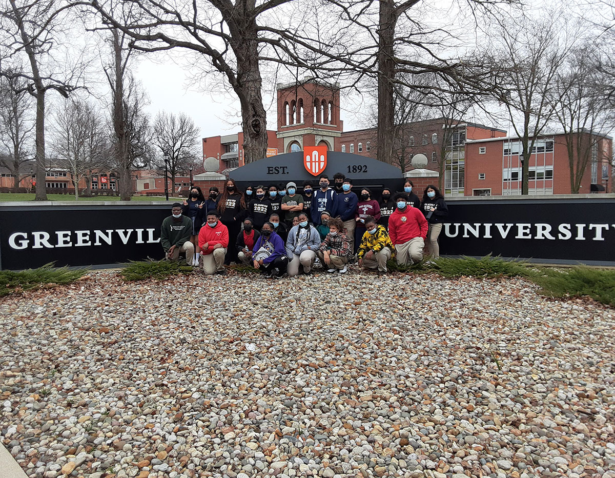 AccessAcademies's tweet photo. A special thanks to the Admissions team @GreenvilleUniv (Victoria Clark, Pedro Valentin, Josiah Shuffett, and Cassidy Awalt) for hosting our 8th graders on campus last week. We had an exciting day that included an admissions presentation, a tour of campus, team-building... https://t.co/TCrwAJdTnd