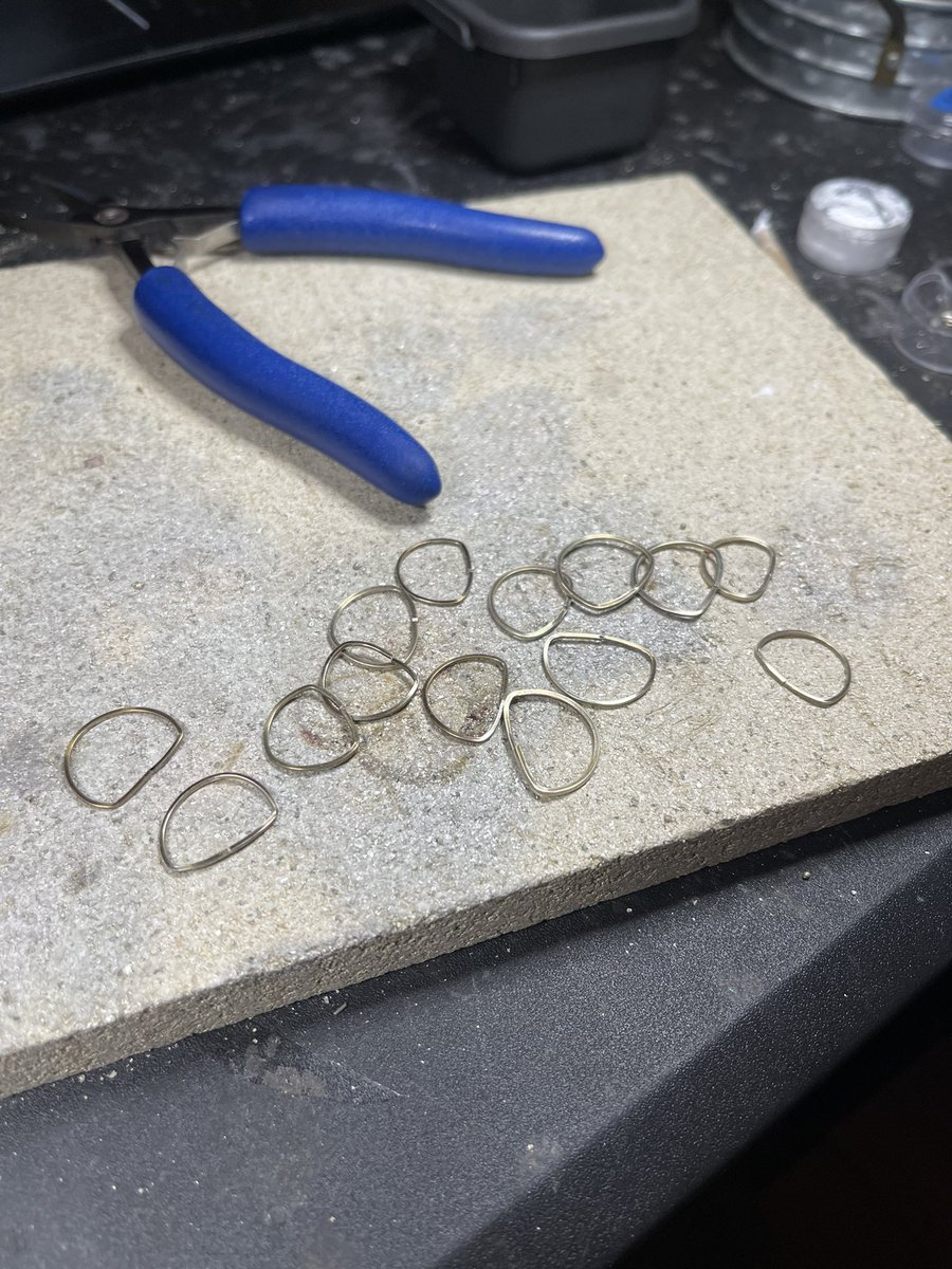1018arts's tweet photo. Still honing in my soldering and ring making. I’m still here. Just a perfectionist before I try and sell things https://t.co/AhwDvNDYti