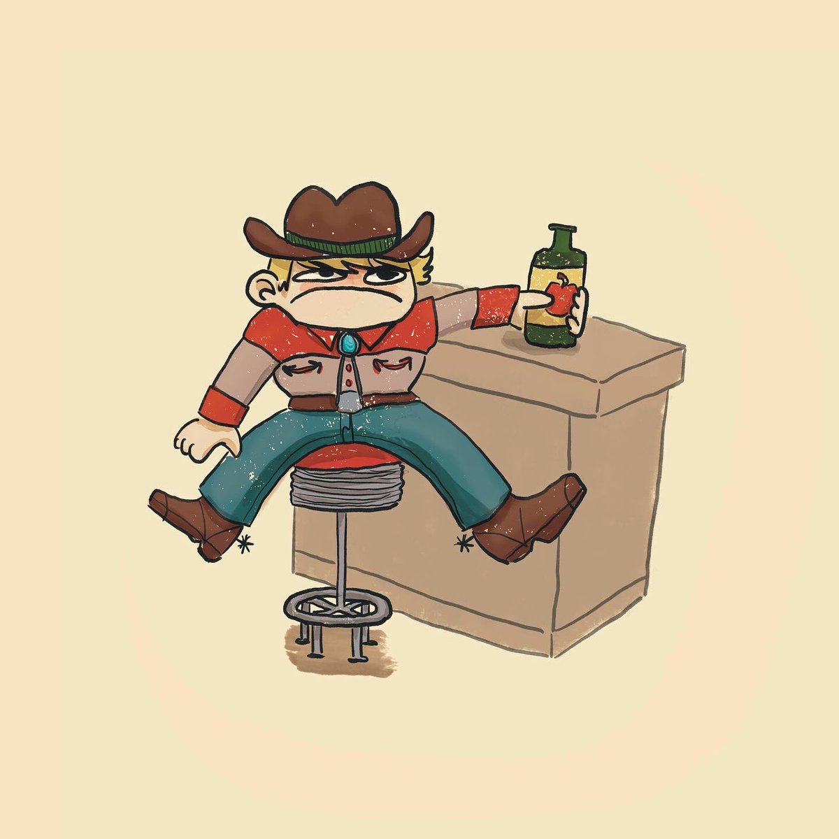 QuailQuests's tweet image. So sowwie I haven’t posted over here in a long while but I’ve been making yeehaw art on my insta and I think you’ll like it 🥺🤠