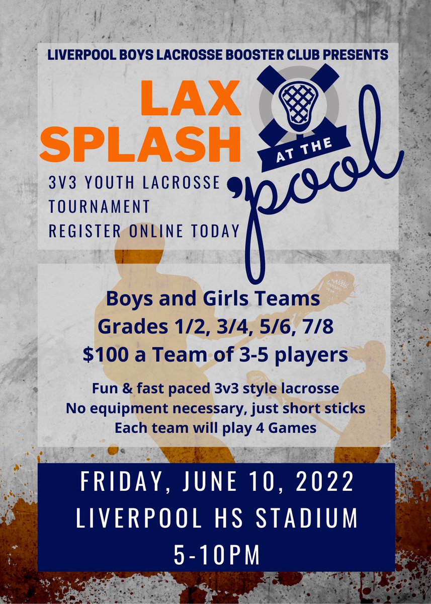 LpoolYouthLax's tweet photo. You Are Officially Invited😎
💦REGISTRATION IS NOW LIVE💦
https://t.co/1cmEXH5r9o
💦Register Today! Divisions are already filling up! Let’s Get This 🥍Party Started!!! @JustLacrosse @WNYLax @SportsFive https://t.co/GslPu6ZcWb