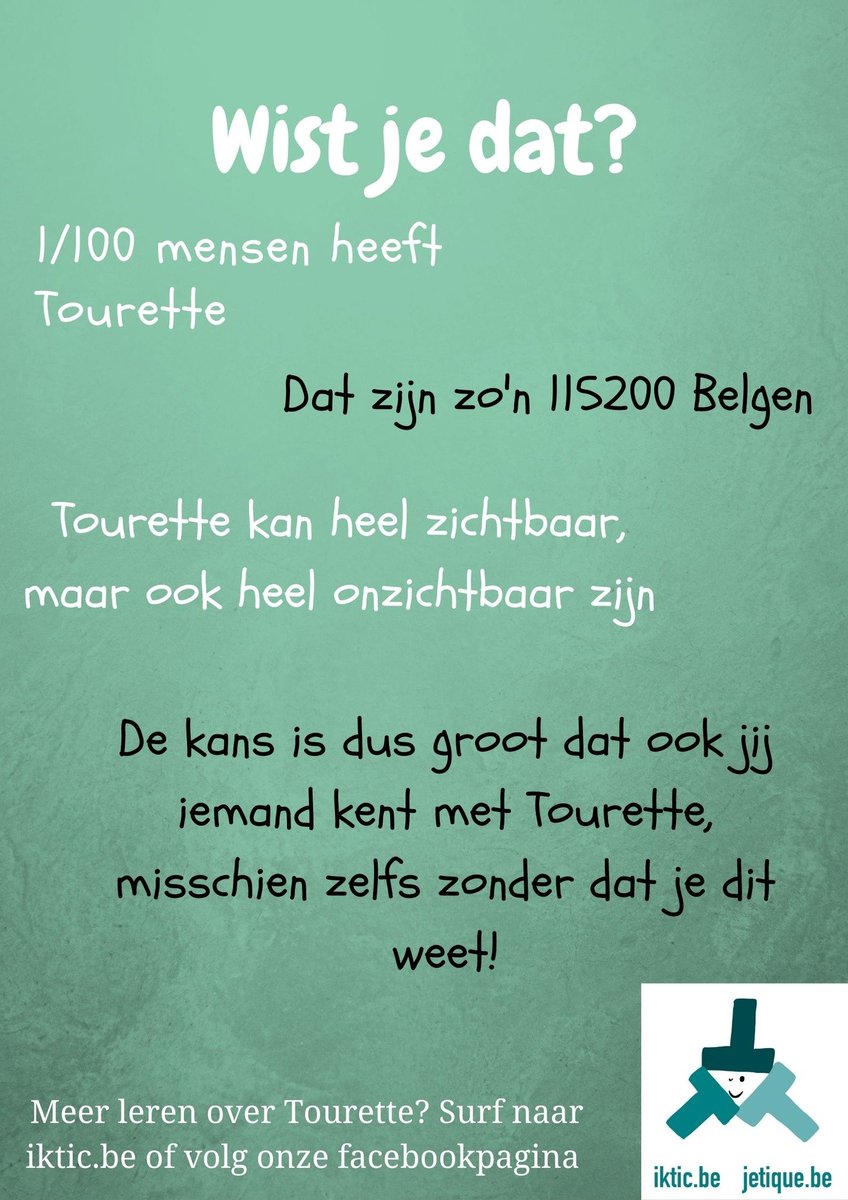 Iktic Tourettevereniging België VZW tweet media