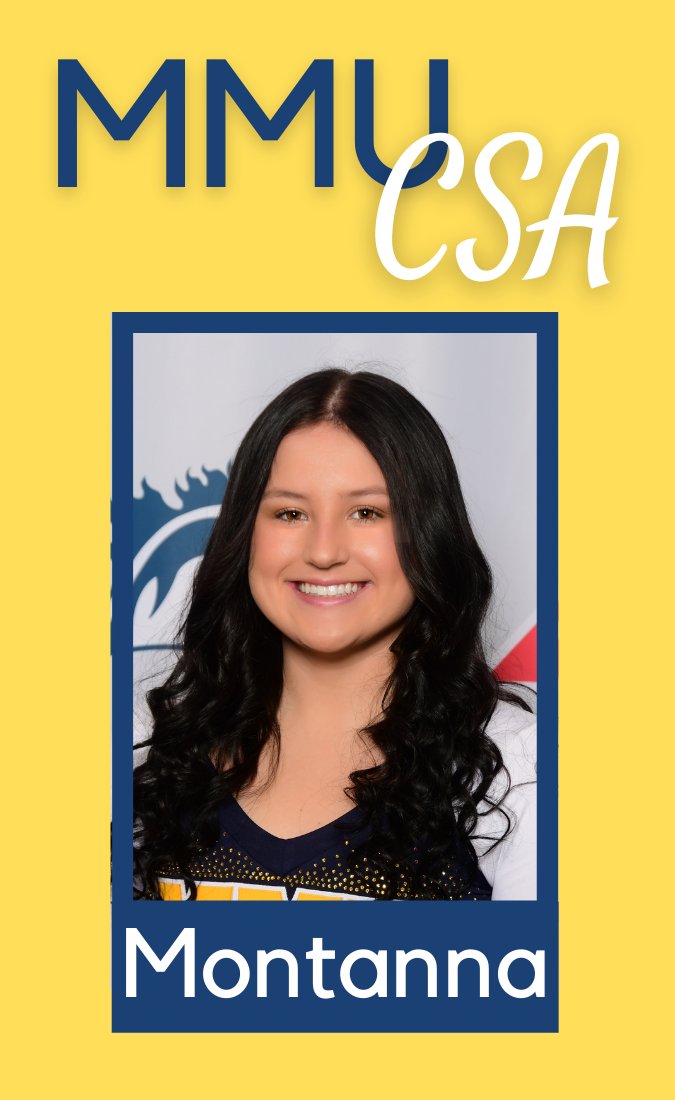 MTMM features dance reps Kaycee and Montana this week! Montana loves the way the team works together, and Kaycee says it brings her an escape. Shoutout to Kaycee for being is CSA's VP and Association of Student Athletes Representative representative!