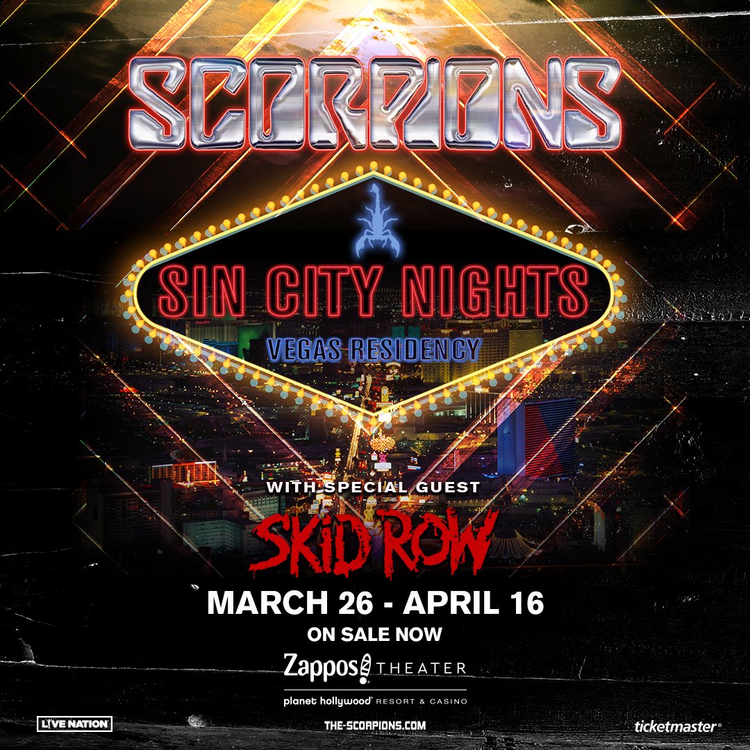 scorpions's tweet photo. Let's play it louder, Vegas! See you again tonight. 🤘 🤘

🎟 https://t.co/RIRMmitlyQ
📸 Patrick Gray / https://t.co/Bd1mMVC5GN https://t.co/R2AgLAgVBT