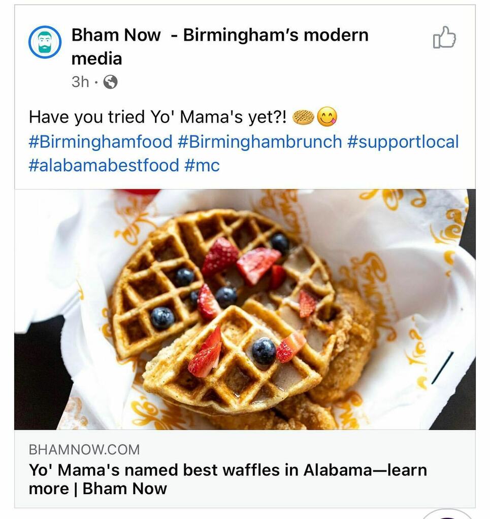 YoMamasMeals's tweet photo. If you haven’t tried Mama’s Waffle, do yourself a favor and order one!!! #GFGoodness #HomemadeSyrup https://t.co/ldpNhNo8TM