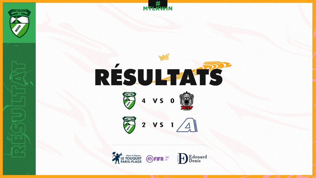 🟢⚪ @TACFCO_eFoot⚪🟢

Résultats <a href="/VPGFrance_/">VPG France</a>🇫🇷 

𝕁𝕠𝕦𝕣𝕟é𝕖 𝟙
✅𝟰-𝟬
🆚<a href="/XciVeFoot/">XciV eFoot</a>
 
𝕁𝕠𝕦𝕣𝕟é𝕖 𝟚
✅𝟮-𝟭
🆚@Absolut_eFoot
 
🗣 " Un très bon début de championnat avec 6 points"