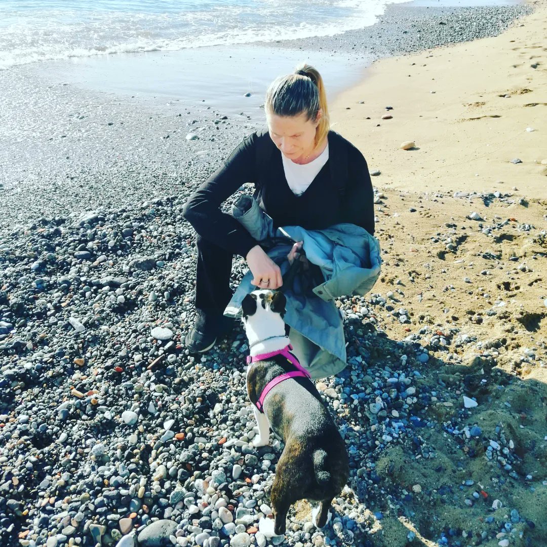 MercedesSole4's tweet photo. Primer día que 🐶conoce la playa https://t.co/q2IWCSVACW