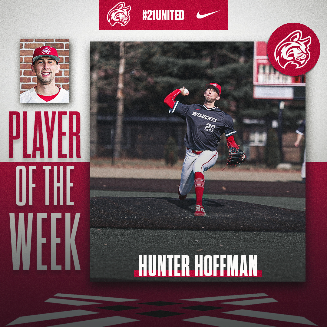 Indiana Wesleyan University Wildcats (@iwuwildcats) on Twitter photo Congratulations Hunter Hoffman!
Hoffman was named this weeks <a href="/Crossroads_NAIA/">Crossroads League</a> Pitcher of the Week.
Hoffman struck out eight batters in 6.2 innings of work for <a href="/IWU_Baseball/">Illinois Wesleyan Baseball</a> last week. Congratulations Hunter Hoffman!
Hoffman was named this weeks <a href="/Crossroads_NAIA/">Crossroads League</a> Pitcher of the Week.
Hoffman struck out eight batters in 6.2 innings of work for <a href="/IWU_Baseball/">Illinois Wesleyan Baseball</a> last week.