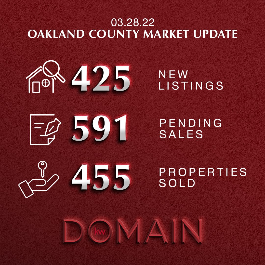 KwDomain's tweet photo. MARKET UPDATE 🏠

SWIPE FOR MORE 

Start here for your weekly update on the real estate market for Oakland, Macomb, &amp; Wayne Counties over the last 7 days https://t.co/25koiqlJik