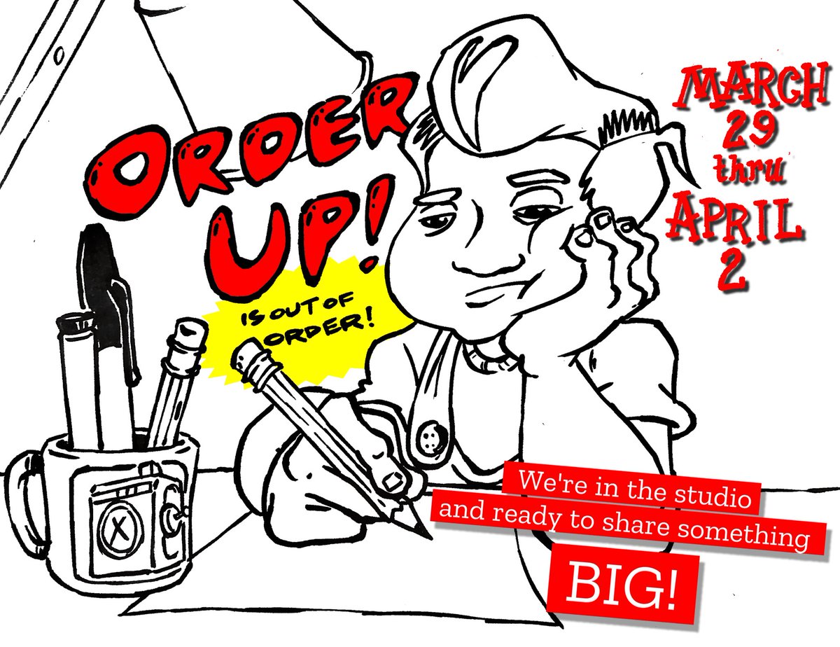 gxxnar's tweet photo. I’m sorry to break all of our #OrderUP! fans’ hearts, but we are #OutOfOrder this Tuesday &amp; Saturday! We had a blast with you all in the #mintathon &amp; look forward to sharing some super exciting news very soon. Now we must get back to cookin’ up some delicious #NFTs in the studio! https://t.co/CDdc3wqCC6