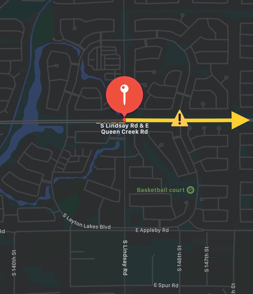 GilbertPolice's tweet image. ⚠️Traffic Alert⚠️

Eastbound Queen Creek Road is closed east of Lindsay Road due to a construction vehicle blocking the roadway. 

Please avoid the area and seek alternate routes. #GilbertAZ