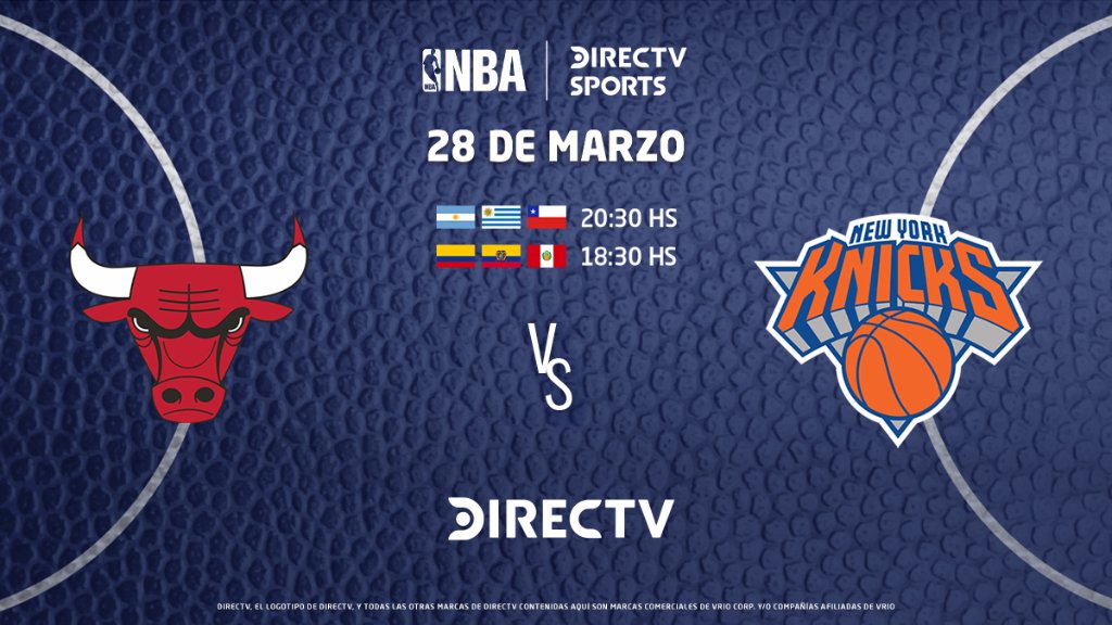DSports's tweet photo. 🏀 Acción en el Madison Square Garden: los Chicago Bulls se enfrentan ante New York Knicks por la #NBAEnDIRECTV.

👉 Disfrútalo en los C612/1612HD y @DIRECTVGO. https://t.co/mtqAO9FOiu