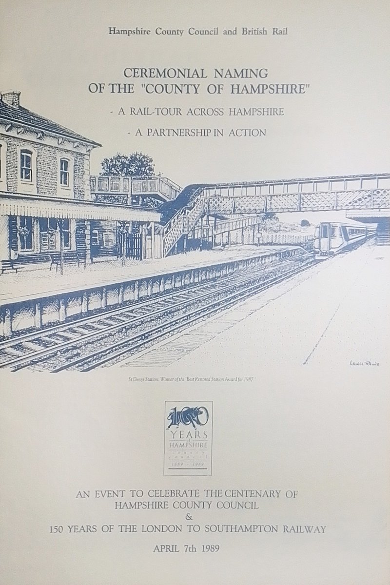 AMuddypaws's tweet image. John Evans was my dad's friend, and took photos for the Echo, so was invited along for the press tour.  Knowing that I liked trains he kindly gave me his press pack!
#NSE #WessexElectrics #class442