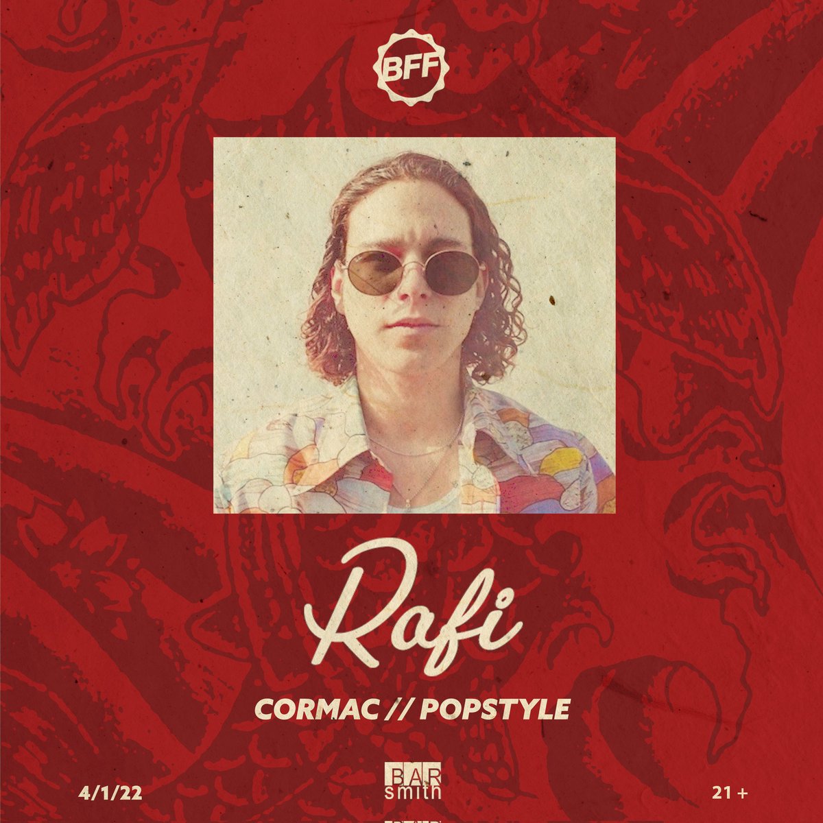 bffphx's tweet photo. 4/1/22
BFF PHOENIX

RAFI
CORMAC, POPSTYLE

The talented up-and-coming producer Rafi will take us to the moon and the stars beyond with his signature, slick tech house sound. https://t.co/9hHV7oxWmh