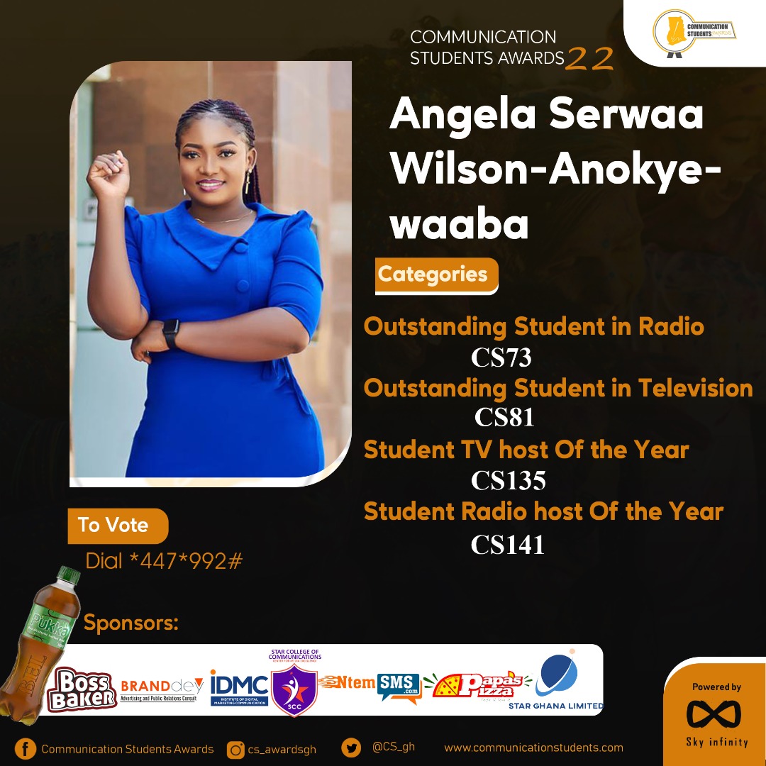 CSA_gh's tweet photo. Dial  *447*992# to Vote Now !!! 

#CSAwards2022 #CommunicationstudentsAwards #communicationstudents https://t.co/cxXxudwFpE