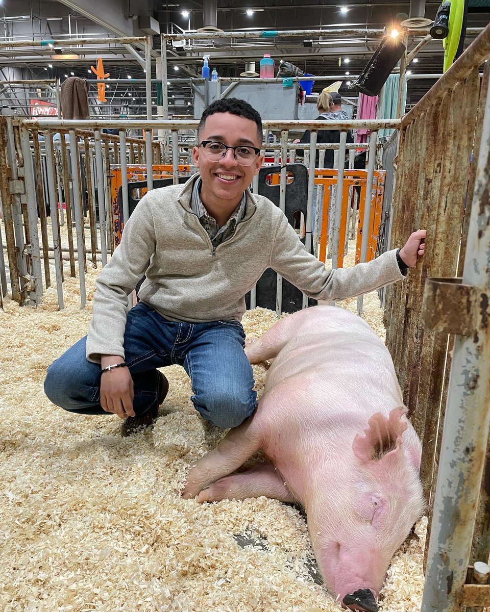 NimitzFFA's tweet photo. Congratulations @alexmratinez and Bud in the Lightweight Cross Division! It’s always been a dream to wrap up senior year on the green chips #IgniteFFA #AldineForward @AldineISD @AldineCTE @NimitzHS_AISD https://t.co/EbdKcaNMLX