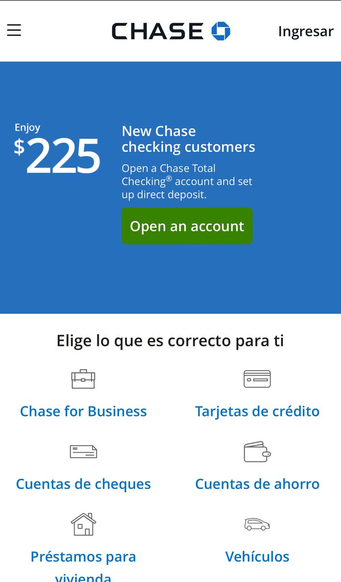 ndrewpang's tweet photo. Over 43 million Americans speak Spanish at home, and this is the Spanish website for the largest bank in America…

Creo que “Open an account” no es en español 🤷🏻 https://t.co/FpLZdWwsy1