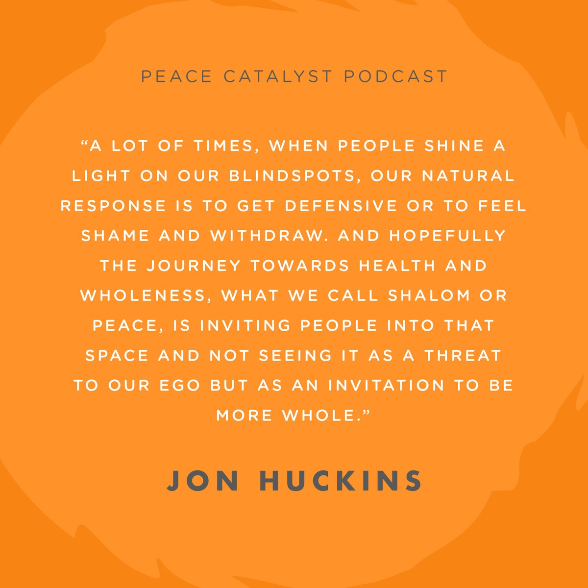 Listen to our whole #podcast conversation with <a href="/jonhuckins/">Jon Huckins</a> of <a href="/GlobalImmerse/">Global Immersion</a> at peacecatalystpodcast.podbean.com/e/jon-huckins-… 

#peace #Shalom #belovedcommunity