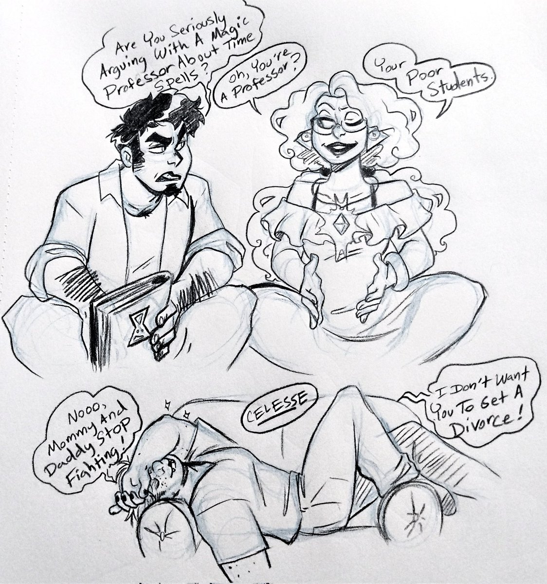 Side Plot of Crow and Mal fighting over what's the best type of time travel magic 