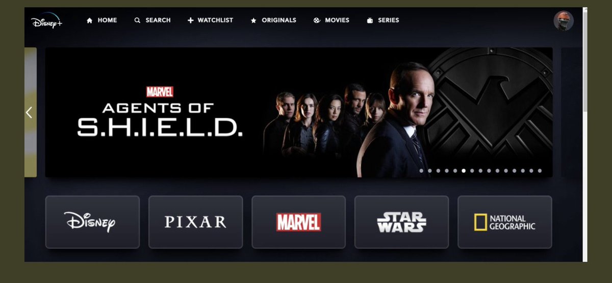 Sorry can’t make dinner, my couch and I are best friends right now because this 2013 7 season mammer of a jammer series <a href="/AgentsofSHIELD/">Marvel's Agents of S.H.I.E.L.D.</a> came out on <a href="/disneyplus/">Disney+</a> I’ve seen 5 times all the way through is really really good. #DisneyPlus #AgentsofSHIELD <a href="/clarkgregg/">Clark Gregg</a> <a href="/Lil_Henstridge/">Elizabeth Henstridge</a>