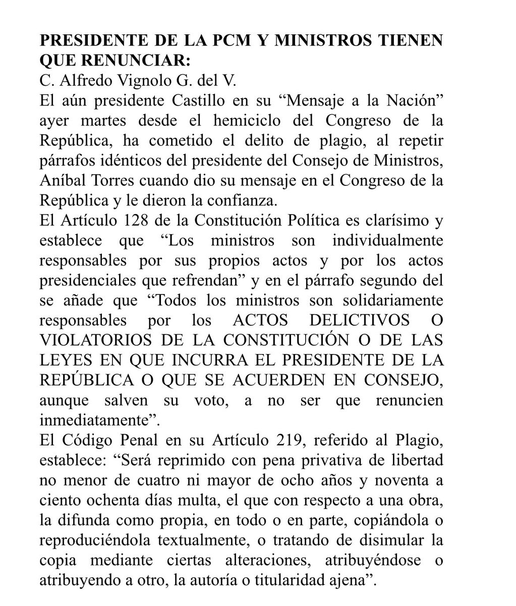 rlopezaliaga1's tweet photo. DELITO DE PLAGIO..! https://t.co/3uvlIXbKxG