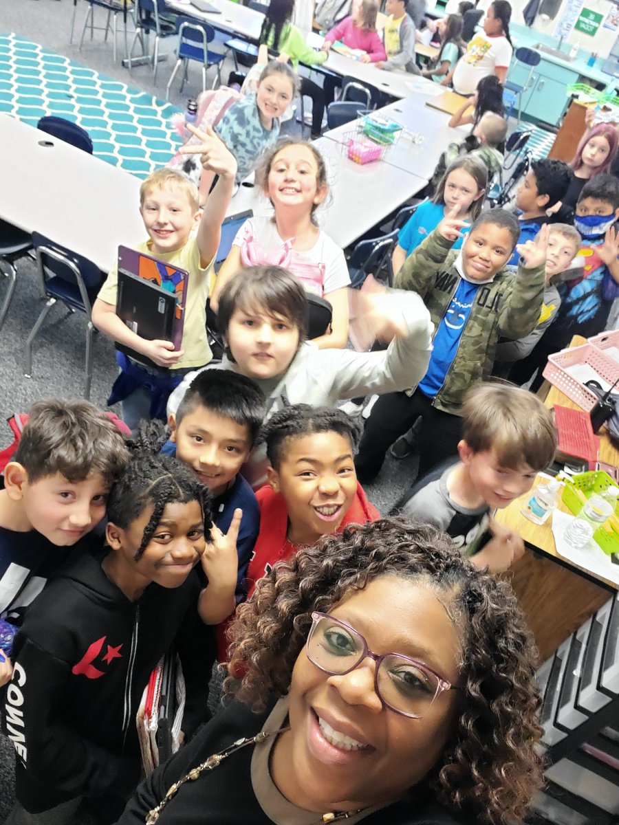 After working hard all day, these awesome 3rd grade students are packed up and ready to go home!