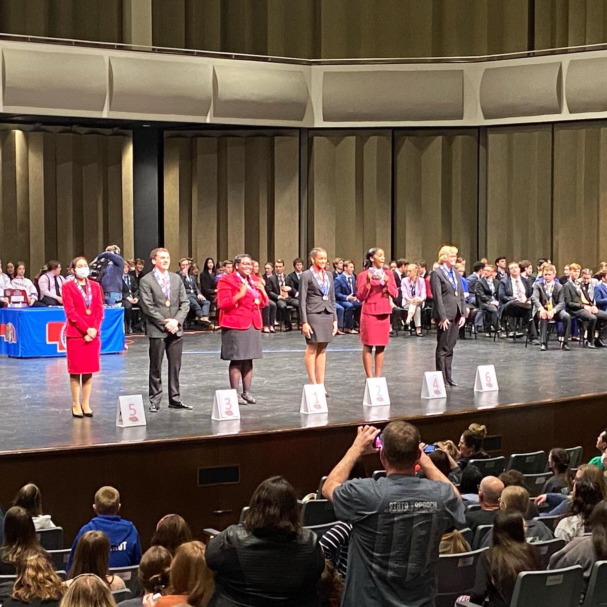 KHSTheatrics's tweet photo. Today was day one of State Speech at KHS and we had a blast hosting Class A and B! We had two students compete (Mackenzie K in Informative and Auggie L in POI) and they both did an awesome job! Auggie Lehn ended up getting 6th place overall in Class A! @ryanhogue24 @JGanz23 https://t.co/Zi8SY84XRe