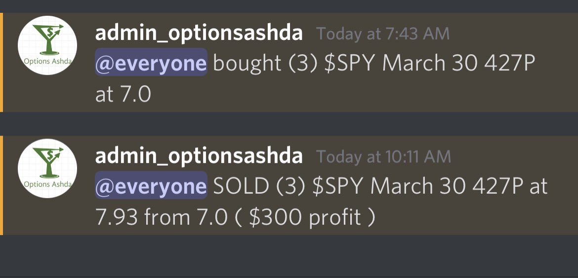 Options_ashda's tweet photo. $SPY nice profit !!
DM for trials !!
#blockchain #crypto #cryptocurrency #daytrader #entrepreneur #finance #financialfreedom #invest #investing #investment #investor #milliona #rich https://t.co/VxnCTU3box