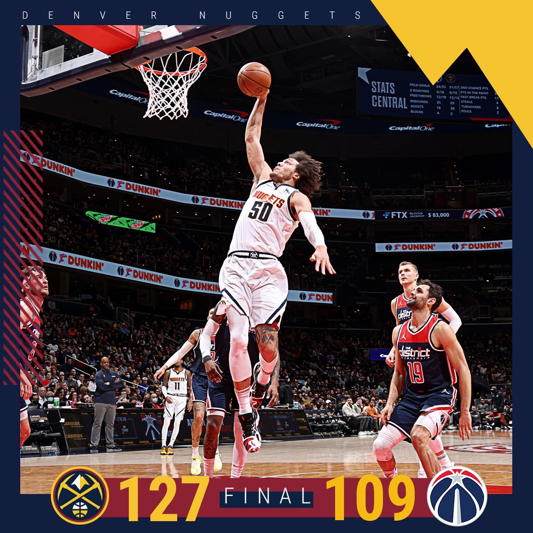 Nuggets vs. Wizards Playbyplay, highlights and reactions HoopsHype