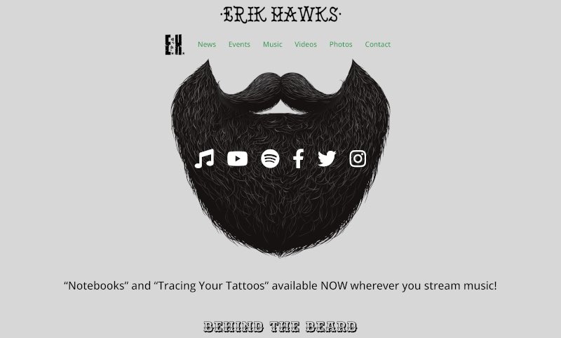 RockSolidSW's tweet image. We are incredibly proud to welcome Erik Hawks erikhawksmusic.com of Fayetteville, NC as a member of the Rock Solid Software family. #ErikHawksMusic #SingerSongwriter #RockSolidSoftware #Website