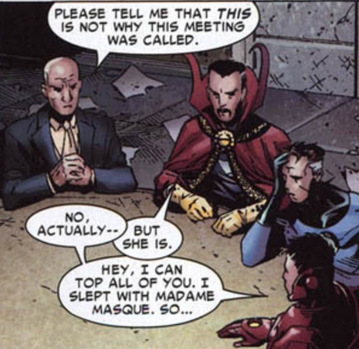 TheSubmariiner's tweet image. “ Why would you sleep with a woman who looks like Doctor Doom ? ”