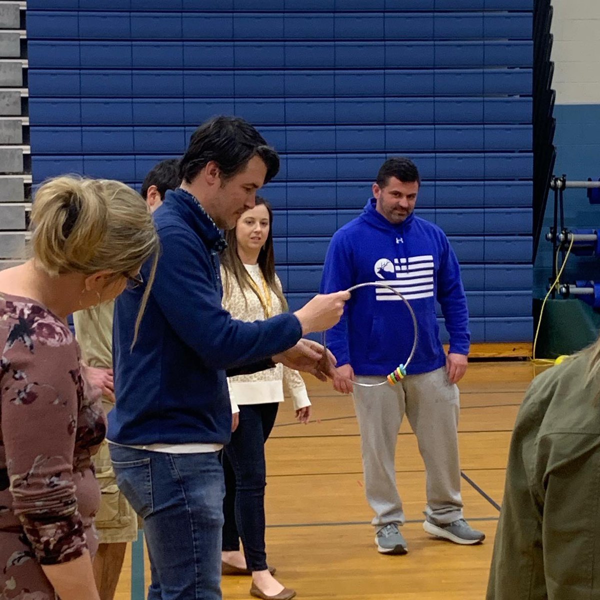 elkin_elem's tweet photo. Ended our #backinthegame day with some Staff {Personal} Development #relationships #teacherlife #buzzrings โค๏ธ๐๐ @elkincity https://t.co/ffe1ftfm5O
