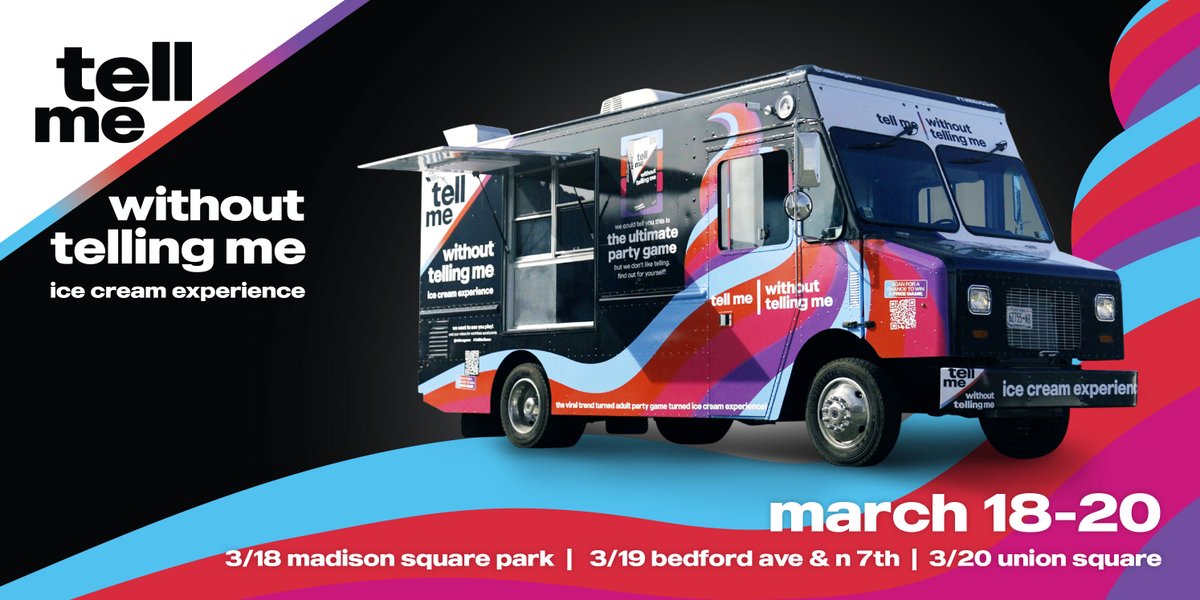 tellmegame's tweet photo. hey nyc! we're giving away @biggayicecream this weekend to everyone who comes out and plays our game 

3/18 madison square park
3/19 bedford ave &amp; n7th
3/20 union square
12-7pm every day

#tellmegame #free #icecream #NYC #fun #sweettooth #games https://t.co/9KNQC7lfOF