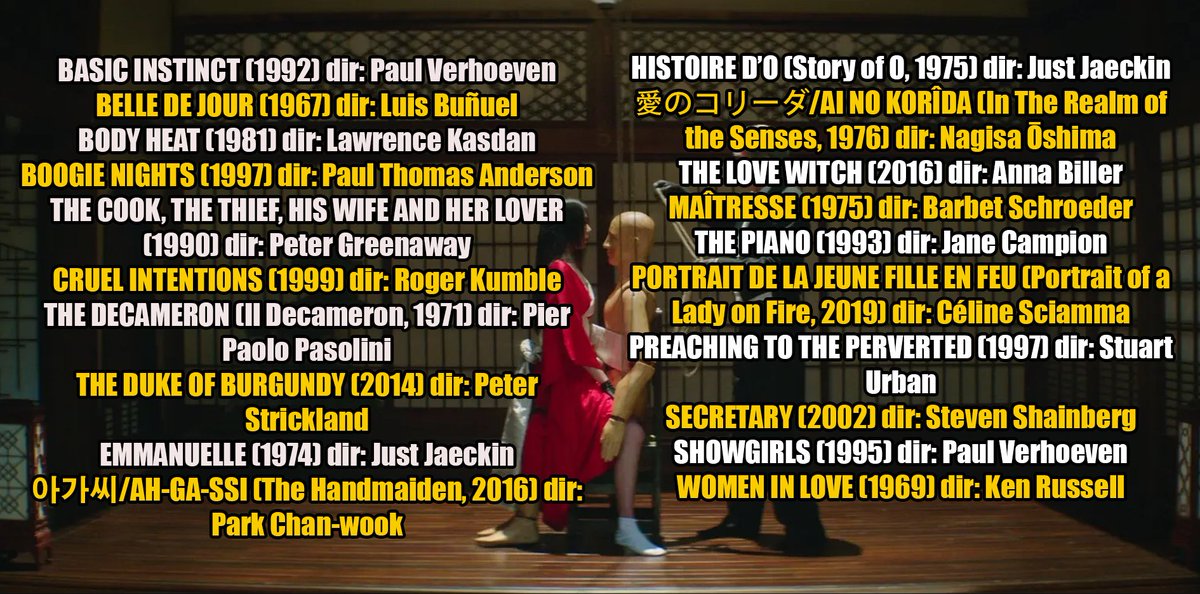 Want to get into more erotic, sexual films but don't know where to start? I curated a little list for ya! Here it is on letterboxd: letterboxd.com/sidekickzombie…
and google drive: docs.google.com/document/d/1SS…