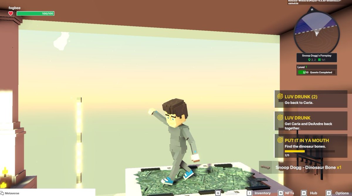fogbee2's tweet photo. @TheSandboxGame I just participated in the daily #SandboxAlphaS2Contest for a chance to earn up to 1,000 $SAND! Starting March 16 - Take a money bath in Snoop Dogg Mansion. Check out my screenshot below!
👇 #SandboxAlphaS2 https://t.co/WWwOLvwete