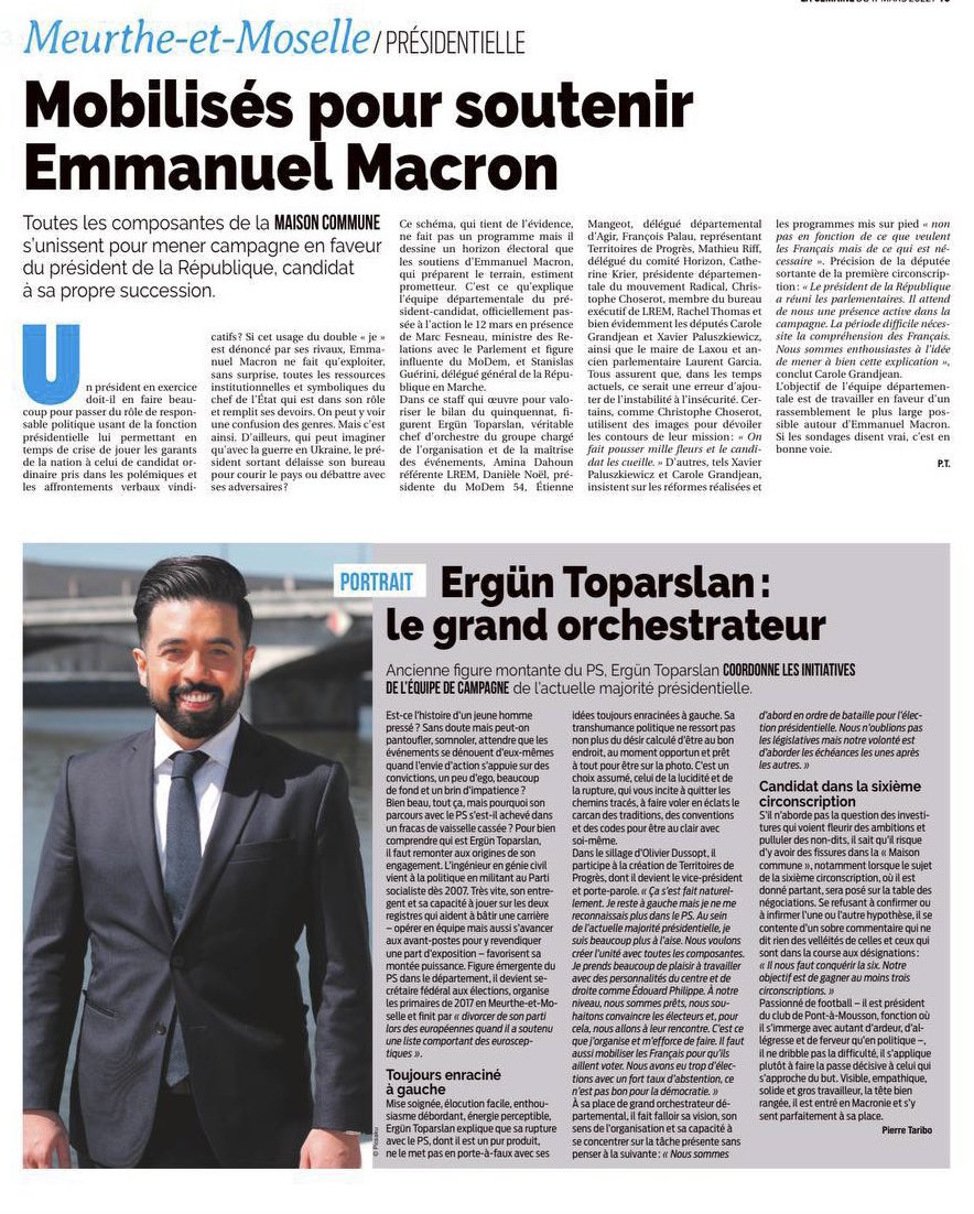 Très beau portrait de notre Vice-président <a href="/ErgunToparslan/">Ergün TOPARSLAN</a> #5ansdeplus avec <a href="/EmmanuelMacron/">Emmanuel Macron</a>