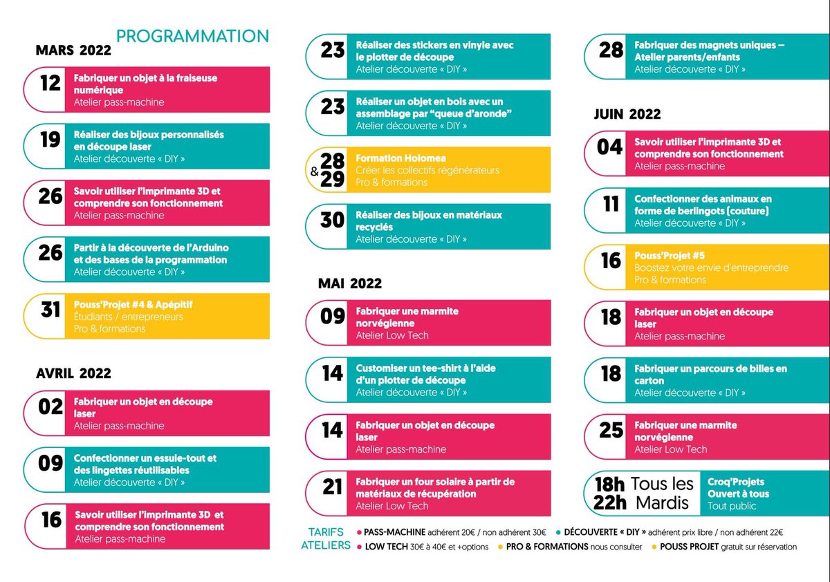 De quoi occuper vos samedis au <a href="/BlueLab44/">Blue Lab, Fab Lab de Saint-Nazaire</a>