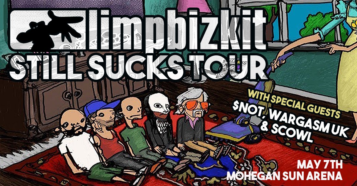 LimpForever's tweet photo. Still Sucks US Tour 2022
(( Mohegan Sun Arena ))
may 7 2022
#limpbizkitstillsucks #limpbizkittour #limpbizkit #djlethal #freddurst #limpbizkitforever #johnotto
#samrivers #wesborland
#limpbizkitstillsuckstour https://t.co/TU1BIWrSbr