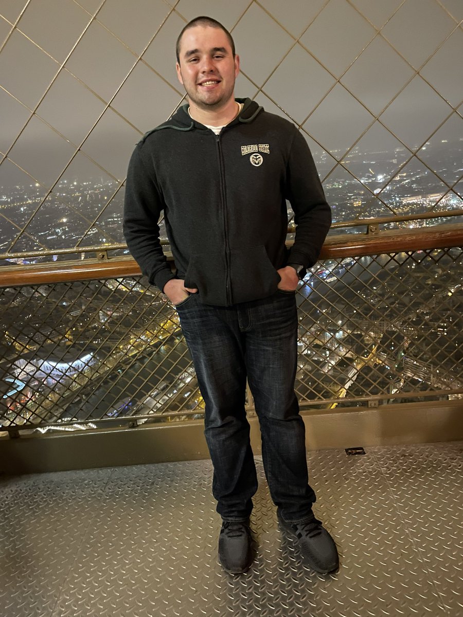 On the Eiffel Tower today a guy walked past me and said “beat Michigan”. We’ve got fans worldwide. GO Rams!🐏🐏<a href="/CSUMBasketball/">Colorado State Men’s Basketball</a> <a href="/CSURams/">Colorado State Rams 🐏</a> <a href="/BarstoolCSU/">Barstool Colorado State</a>