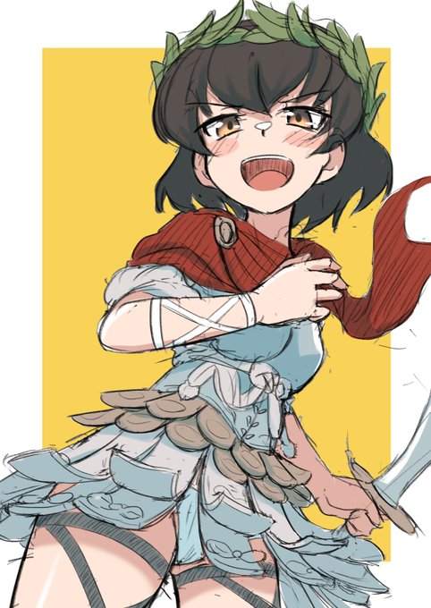 憧れのコスプレをするカエサル。
たまには気楽に落書き☺️ 