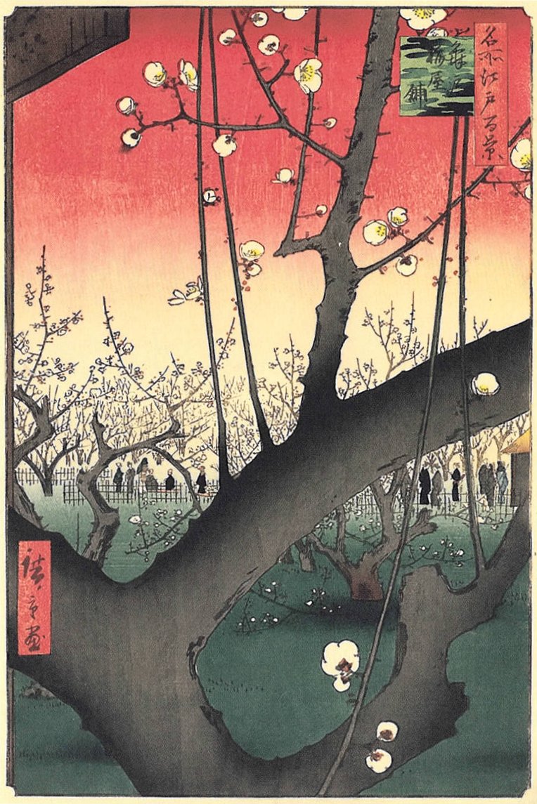 JapanTraCul's tweet photo. Plum Estate, Kameido, from One Hundred Famous Views of Edo, by Utagawa Hiroshige, 1857

#ukiyoe 

https://t.co/hq58g0UjE2 https://t.co/6bv0S9wSA4