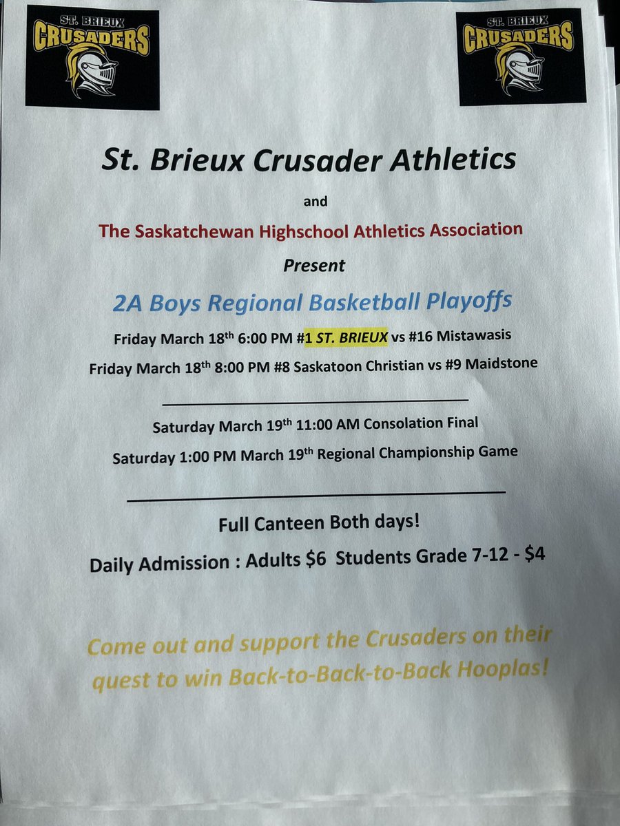 Come out and cheer on your number one ranked Senior Boys basketball team in the <a href="/shsaasport/">SHSAAsport</a> Regional Championships!
