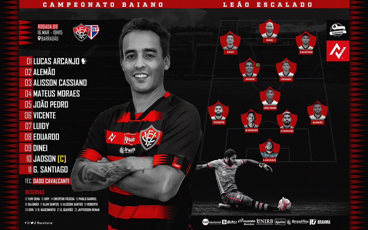ECVitoria's tweet photo. LEÃO DEFINIDO! 👊🏽🔴⚫️ https://t.co/75eohsBF8D