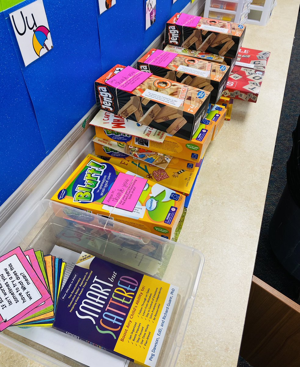 We had a blast at our last book study meeting learning how to play our new board games! We can’t wait to use them to teach executive functioning skills in our learning spaces. Thank you <a href="/NEF203/">NEF</a> for funding our book study grant, we learned so much! #WeAreBeebe #BeBold203