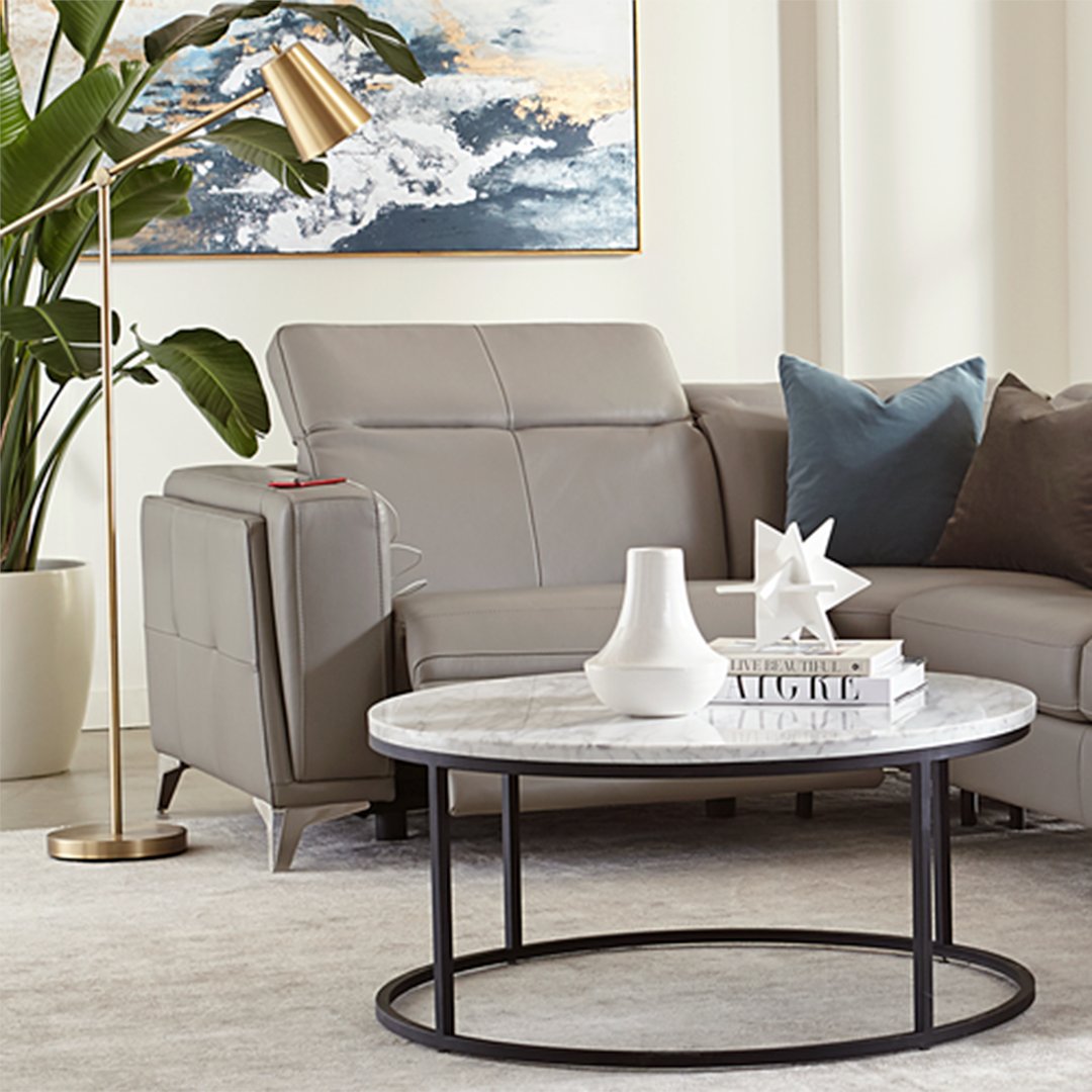 There's no rule book for personalizing your furniture - just you and your imagination. 

With the ability to choose motion functionality, leg finishes, custom configurations, and over 250 fabrics and leathers, you can create a piece that perfectly fits your aesthetic.